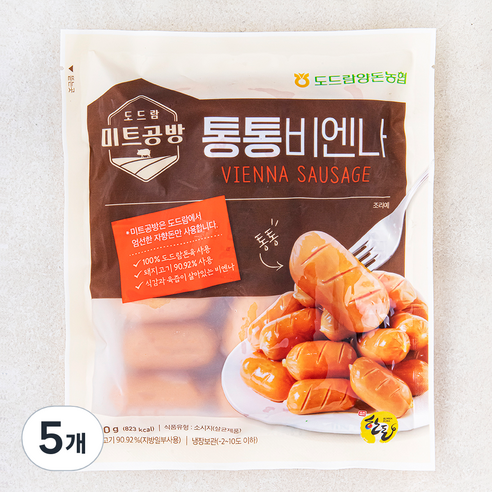 농협식품 도드람 미트공방 비엔나 소세지, 250g, 5개