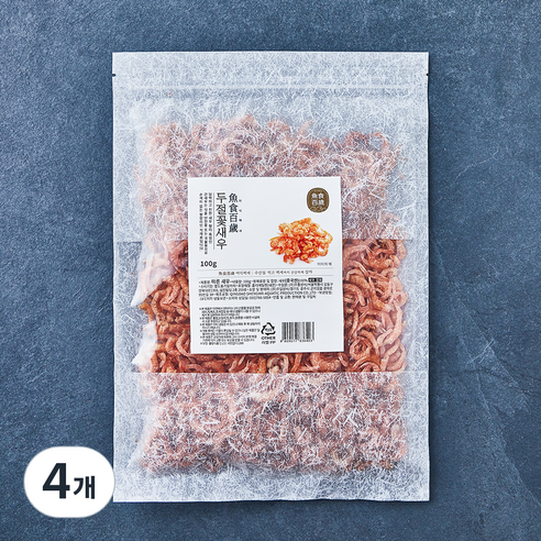 어식백세 두절 꽃새우, 100g, 4개
