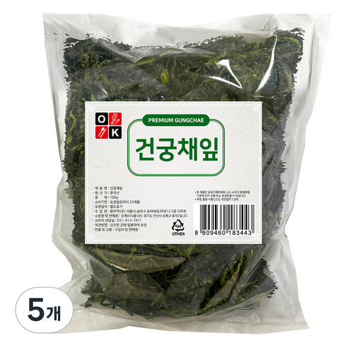 오케이 건궁채잎, 100g, 5개