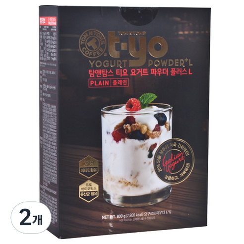 탐앤탐스 티요 요거트 파우더 플러스 L, 800g, 1개입, 2개