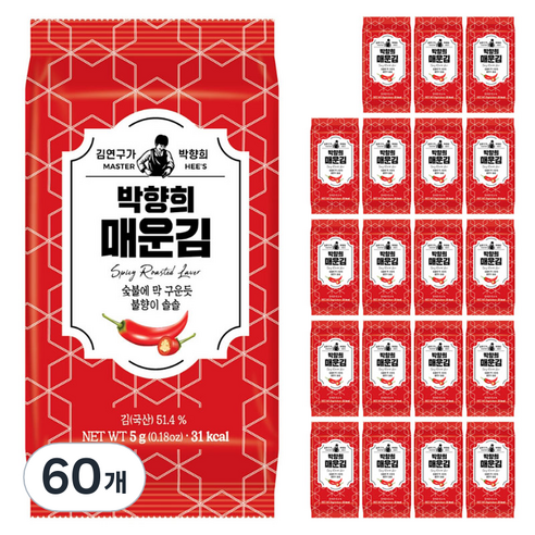 김연구가박향희 매운김, 5g, 60개
