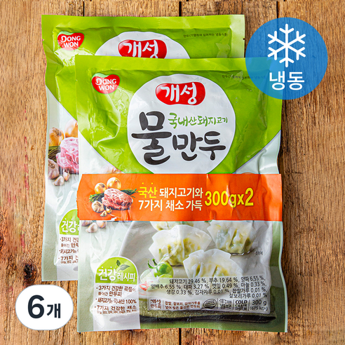 동원 개성 물만두 (냉동), 300g, 6개