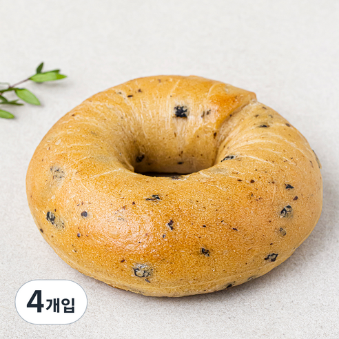 브로드카세 올리브 발효종 베이글, 120g, 1개입, 4개
