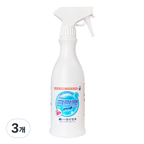 진로발효 크린콜 59% 뿌리는 살균소독제, 450ml, 3개