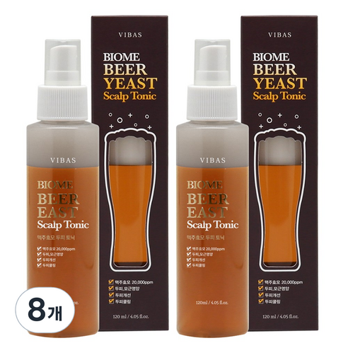 비바스 바이옴 비어이스트 스캘프 토닉, 120ml, 8개