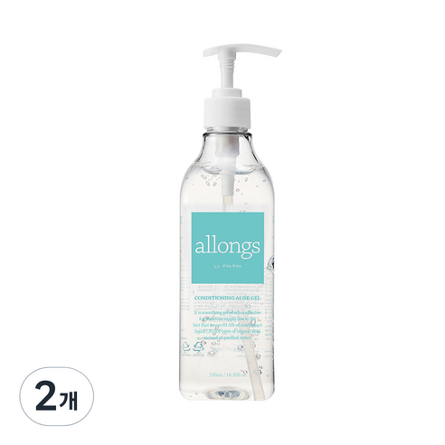 알롱 컨디셔닝 알로에젤, 500ml, 2개