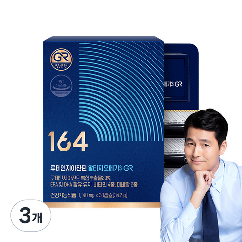 164 루테인지아잔틴 알티지오메가3 GR, 3개, 30정