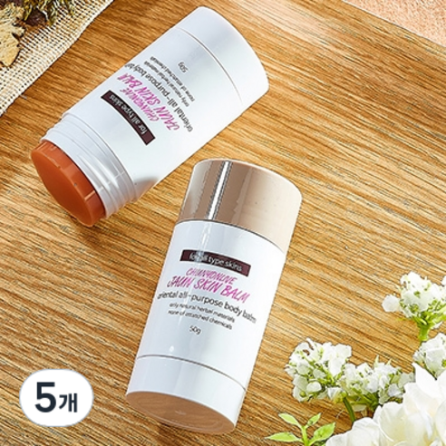 천연라이브 자운스킨밤 스틱형, 50g, 5개