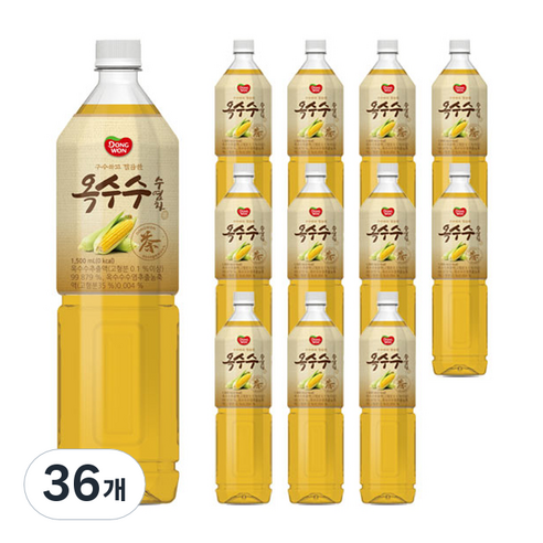 동원에프엔비 옥수수수염차, 1.5L, 36개