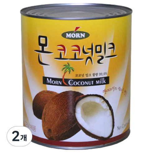 몬 코코넛 밀크, 2.9L, 2개