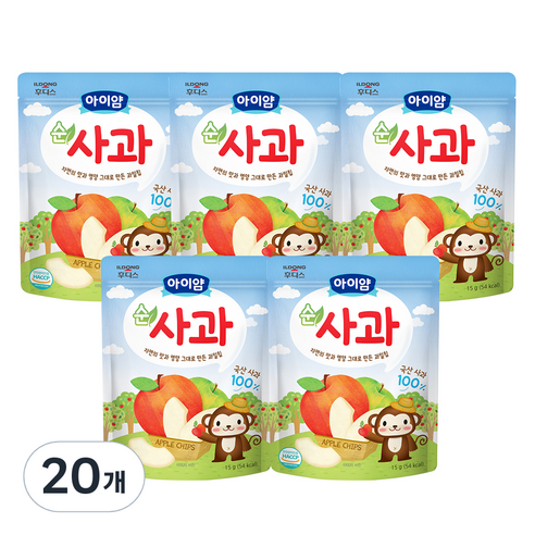 일동후디스 아이얌 동결건조 과일칩, 15g, 20개