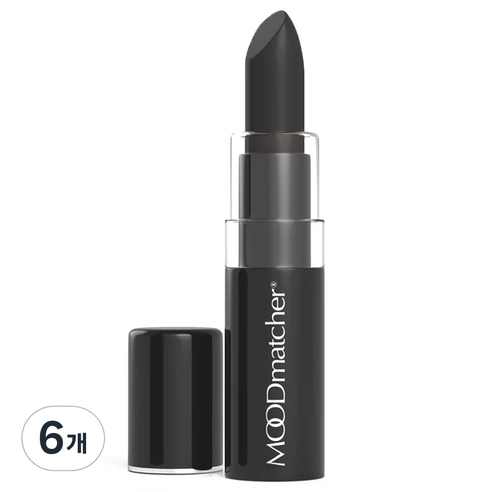 무드매쳐 반전 립스틱, 블랙, 3.5g, 6개