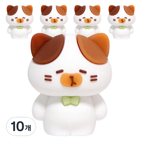 고양이 연필깎이, 흰색, 10개