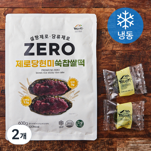 떡미당 제로당 현미 쑥찹쌀떡 (냉동), 60g, 10개입, 2개