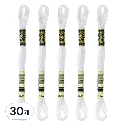 브랜드얀 DMC 자수실 25번 면사, B5200, 30개