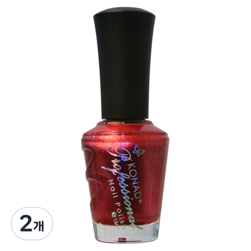 코나드 프로페셔널 레귤러 네일 폴리쉬 15ml, 울트라레드, 2개