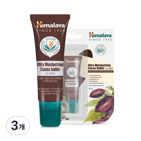 히말라야 코코아 버터 립밤 10g, 코코아버터, 3개
