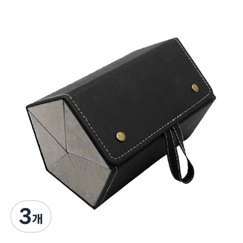 블럭마트 휴대용 안경 선글라스 정리함 5구, 블랙, 3개