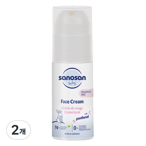 사노산 페이스 베이비 크림, 2개, 50ml