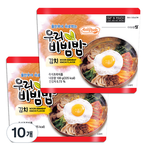 참미식품 우리비빔밥 김치, 100g, 10개