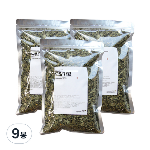 허브나래 모링가 잎, 100g, 1개입, 9개