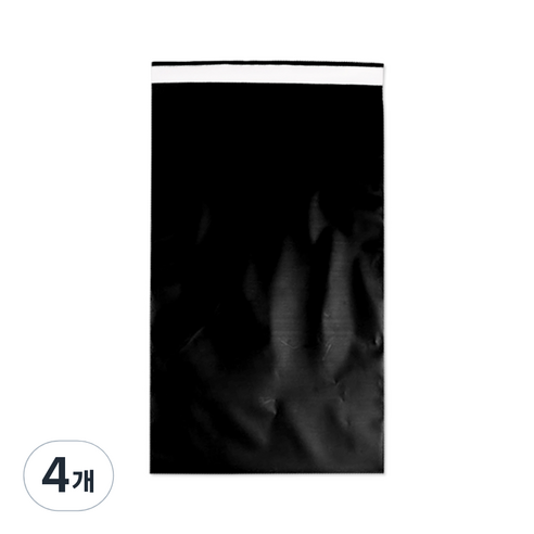 HDPE 택배 봉투 고급형 블랙 100p, 4개