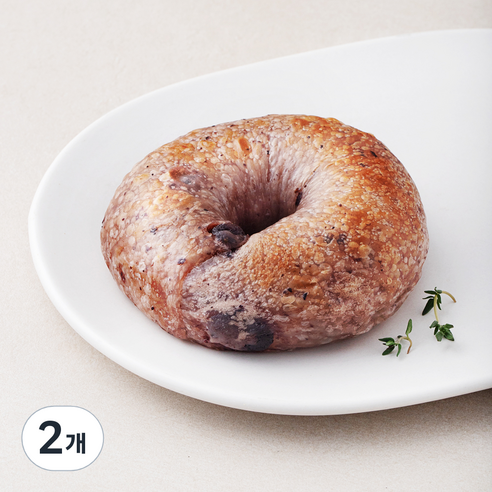 도제식빵 탕종 블루베리 베이글, 100g, 1개입, 2개