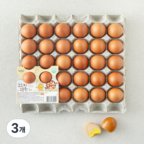성원 고소한 구운란 1.35kg, 3개, 30구