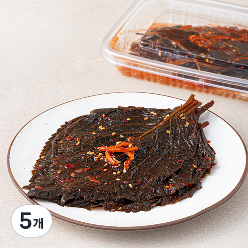 식탁위의사계 양념깻잎 절임, 200g, 5개
