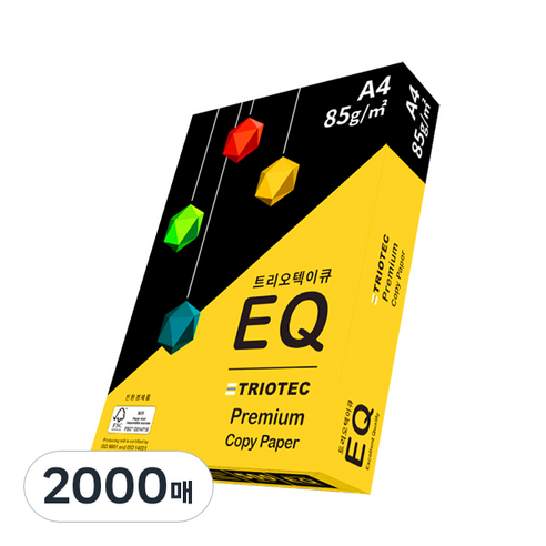 트리오텍 EQ 복사용지 85g, A4, 2000매
