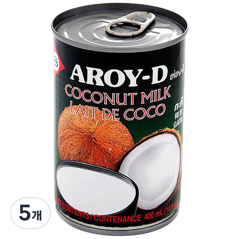 아로이디 코코넛밀크, 400ml, 5개