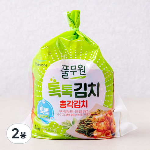 풀무원 톡톡 총각김치, 1.4kg, 2봉