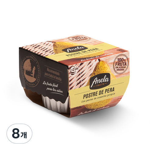 아넬라 생과일 퓨레 100g, 배맛, 8개