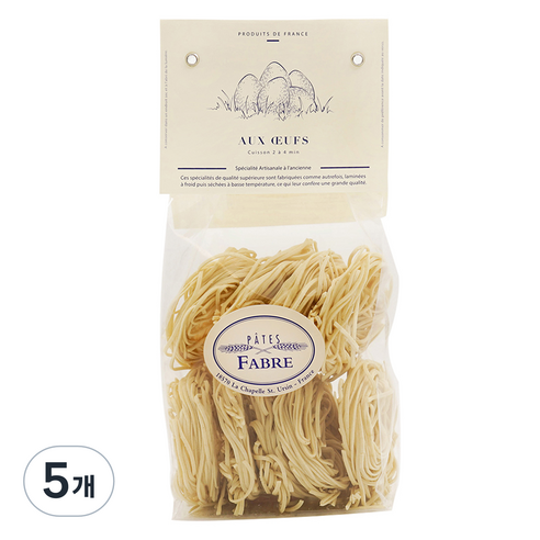 빠뜨파브르 스파게티 달걀파스타, 250g, 5개