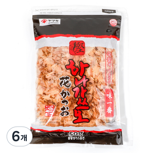 야마끼 하나 육수용 가쓰오부시, 50g, 6개