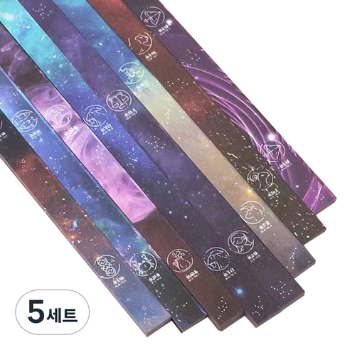 미소로운 이벤트 양면 별 종이접기 멀티페이퍼 플라워십이지 540p 세트, 5세트, 8색