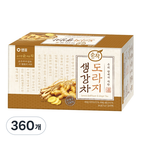순작 도라지 생강차, 0.7g, 360개