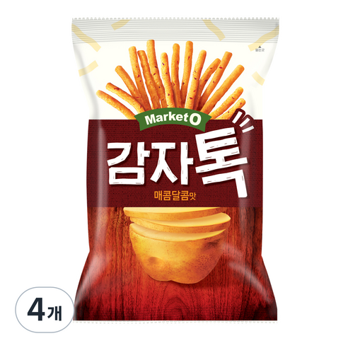 오리온 감자톡 매콤달콤맛, 136g, 4개