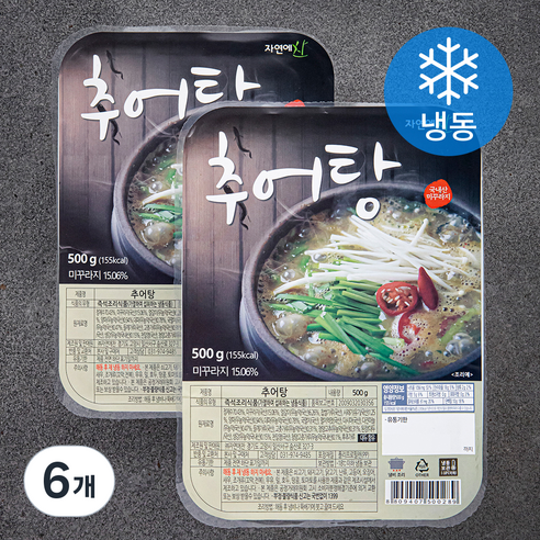 자연에찬 추어탕 (냉동), 500g, 6개