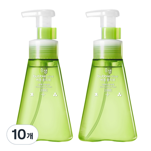 애경 순샘 버블 올리브 주방세제, 350ml, 10개