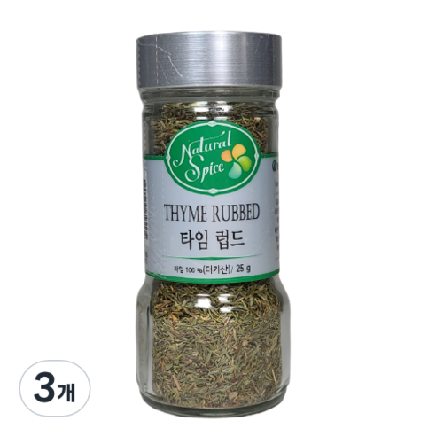 내츄럴스파이스 타임 럽드, 25g, 3개