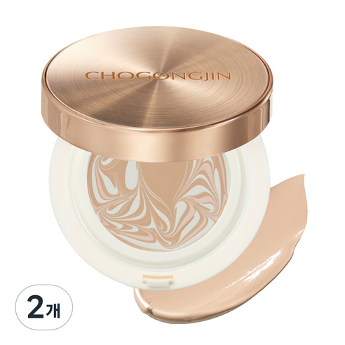 초공진 에센스 팩트 쿠션 본품 15g, 23C 샌드, 2개
