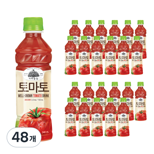 가야농장 토마토, 340ml, 48개