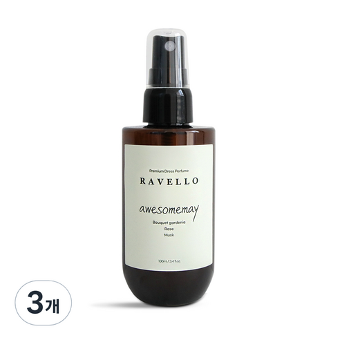 라벨로 섬유탈취제 어썸메이 본품, 100ml, 3개