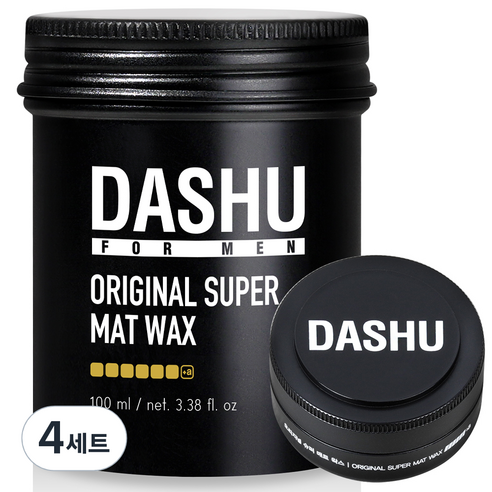 다슈 포 맨 프리미엄 오리지널 슈퍼 매트 헤어왁스 100ml + 15ml, 4세트