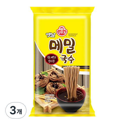 오뚜기옛날 메밀국수, 1kg, 3개