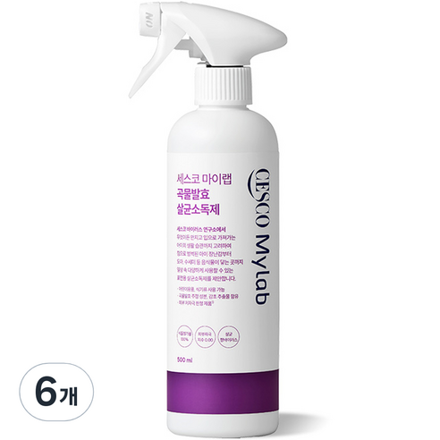 세스코마이랩 곡물발효 살균소독제, 500ml, 6개