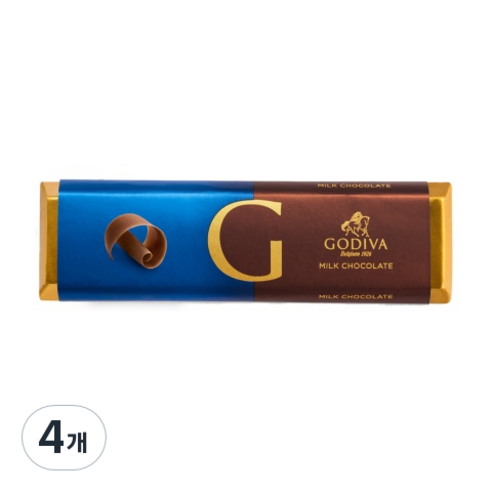 고디바 밀크 초콜릿 바, 49g, 4개