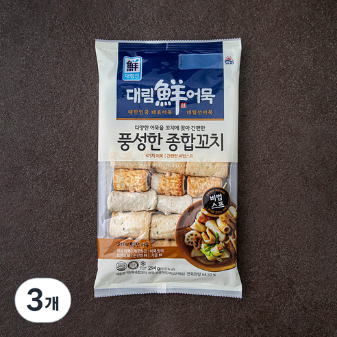 대림선 국탕용 종합꼬치, 294g, 3개