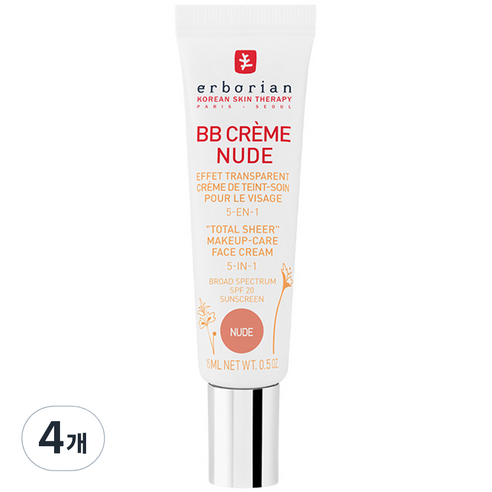에르보리앙 BB 크림 누드 15ml, 4개